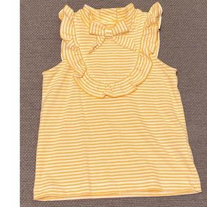 Janie & Jack top, yellow & white, size 3